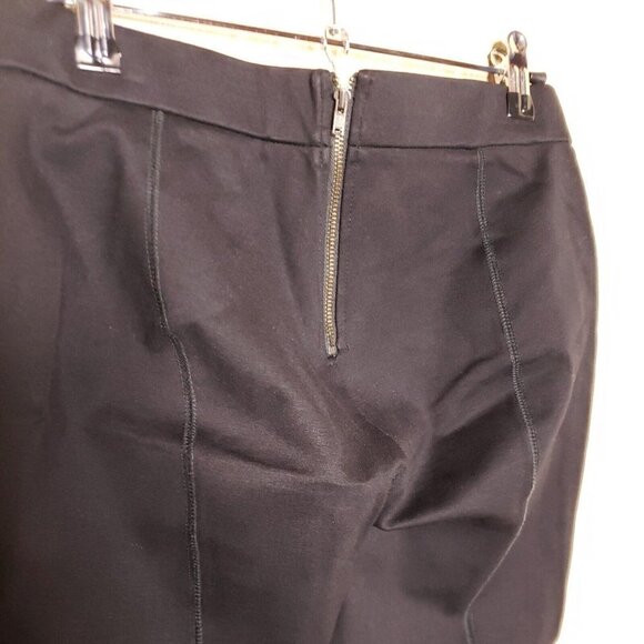 J. Crew Womens Black Pixie Ponte Pants Exposed Zipper Small - Picture 7 of 10